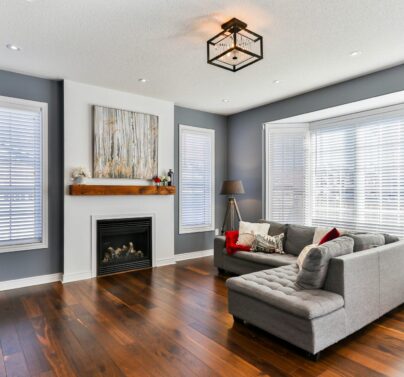 Our Products | Hero Image - living room with shutters
